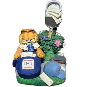 Garfield “Return to Sender” Danbury Mint Figurine 1993 Jim Davis Mailbox Scene